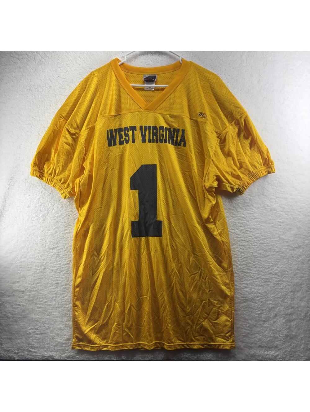 Rawlings West Virginia Mountaineers Football Jersey NCAA #1 Adult XL